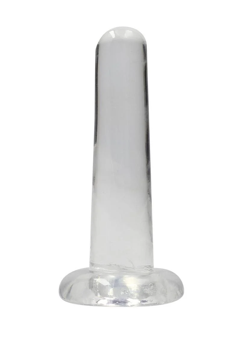 Realrock Crystal Clear Non Realistic Dildo with Suction Cup - Image 9