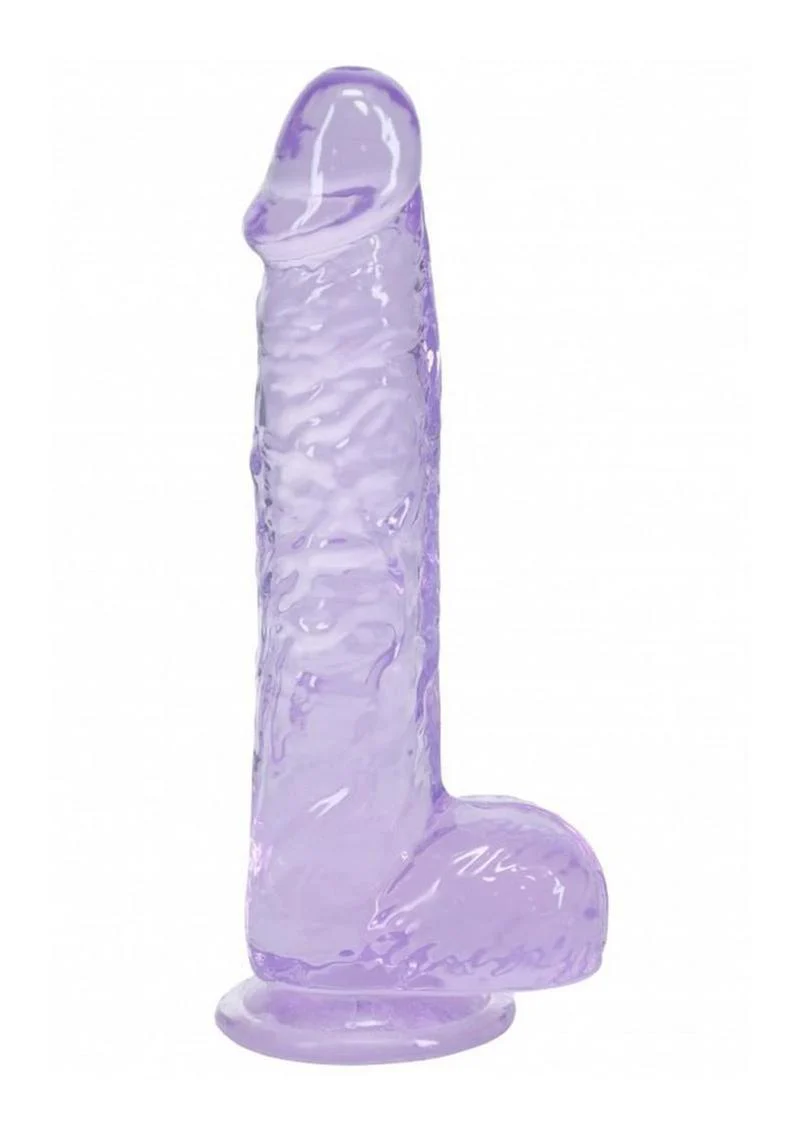 Realrock Crystal Clear Realistic Dildo with Balls - Image 6