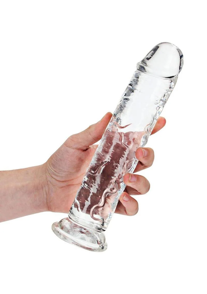 Realrock Crystal Clear Straight No Balls Dildo - Image 24