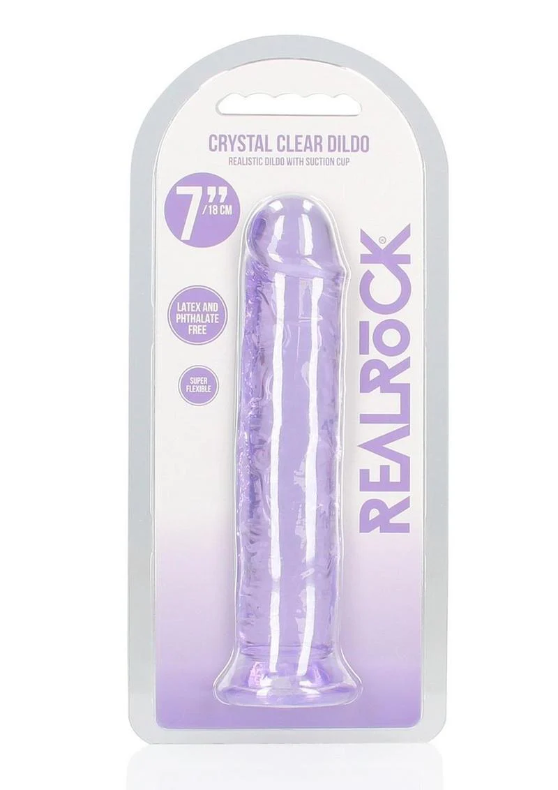 Realrock Crystal Clear Straight No Balls Dildo - Image 31