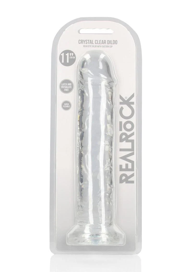 Realrock Crystal Clear Straight No Balls Dildo - Image 49
