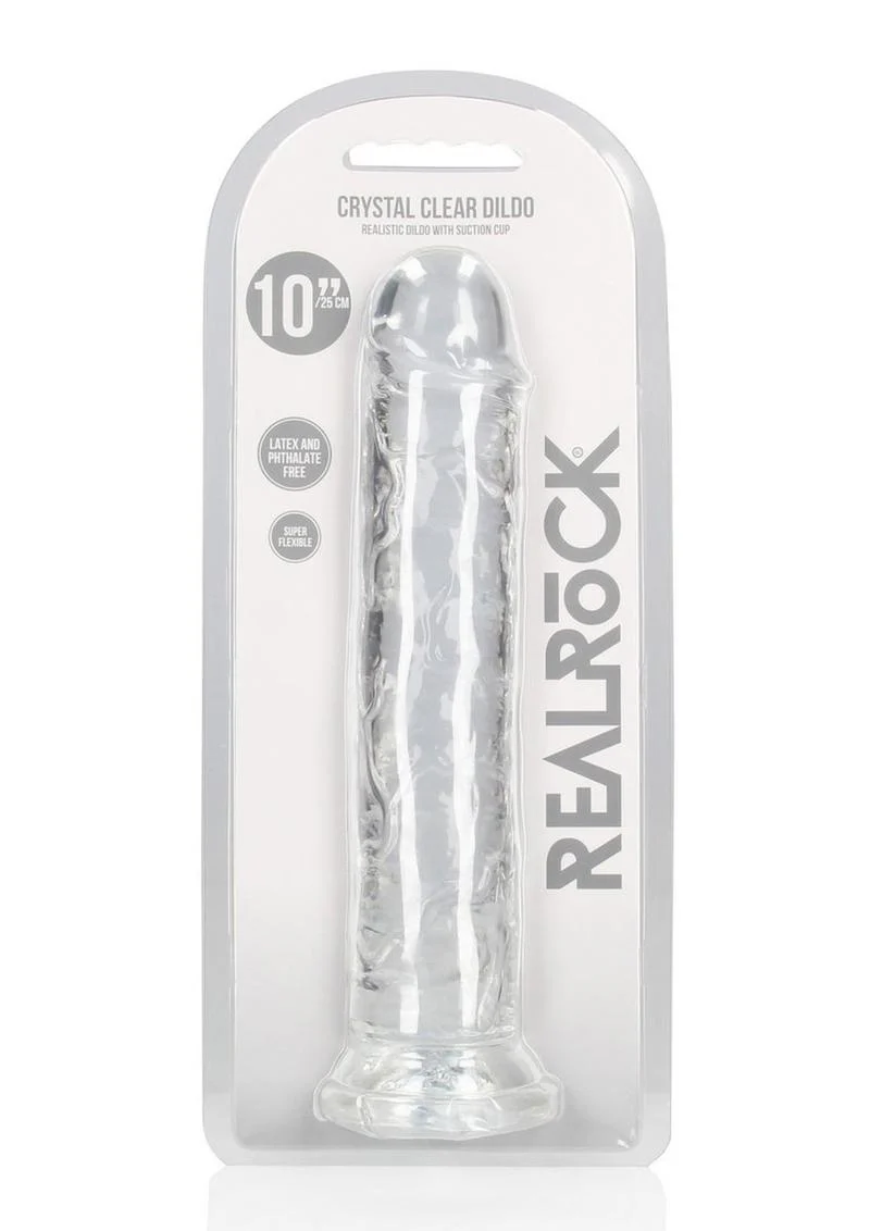 Realrock Crystal Clear Straight No Balls Dildo - Image 58