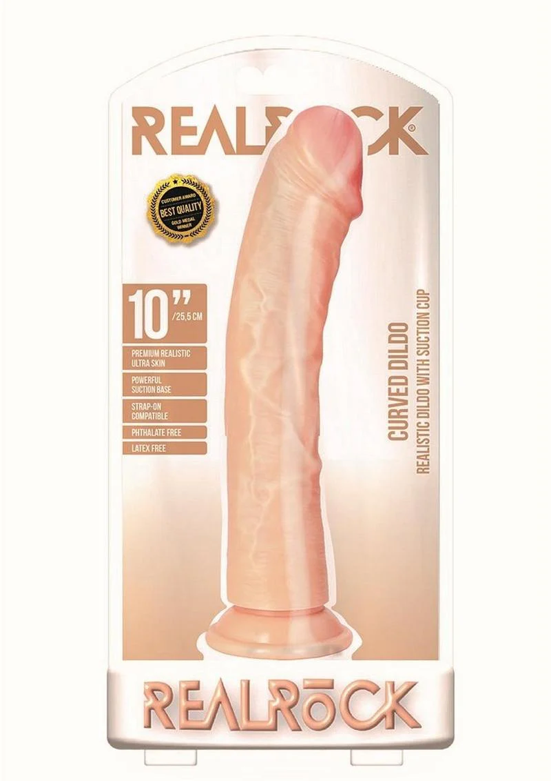 Realrock Curved Realistic Dildo with Suction Cup - Image 10