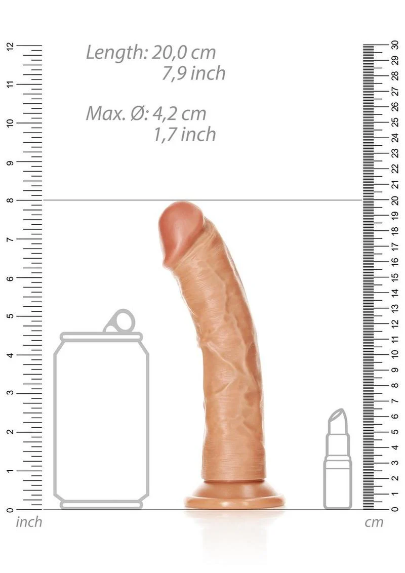 Realrock Curved Realistic Dildo with Suction Cup - Image 21