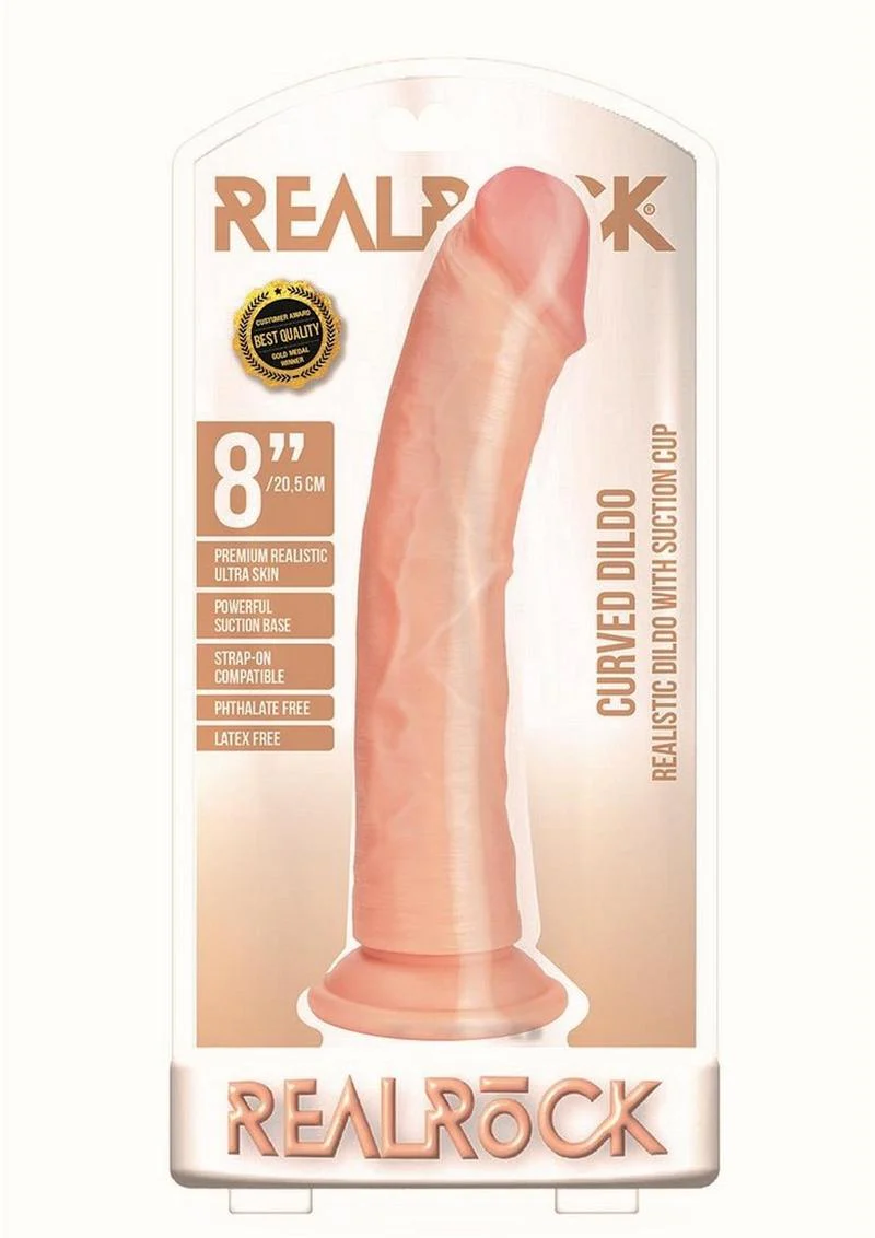 Realrock Curved Realistic Dildo with Suction Cup - Image 28
