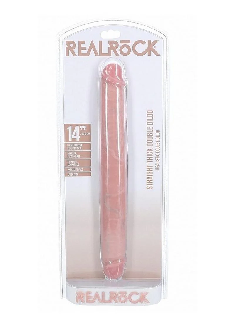 Realrock Realistic Skin Thick Double Ended Dong - Image 11