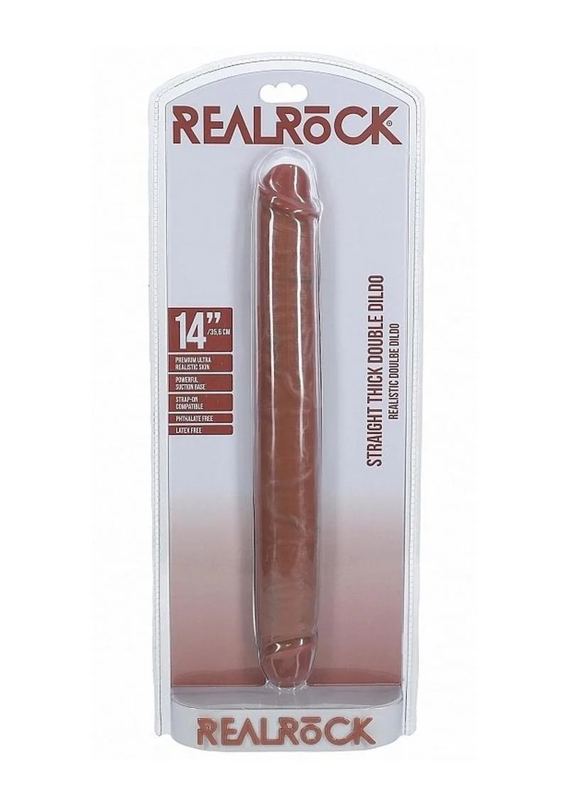 Realrock Realistic Skin Thick Double Ended Dong - Image 14