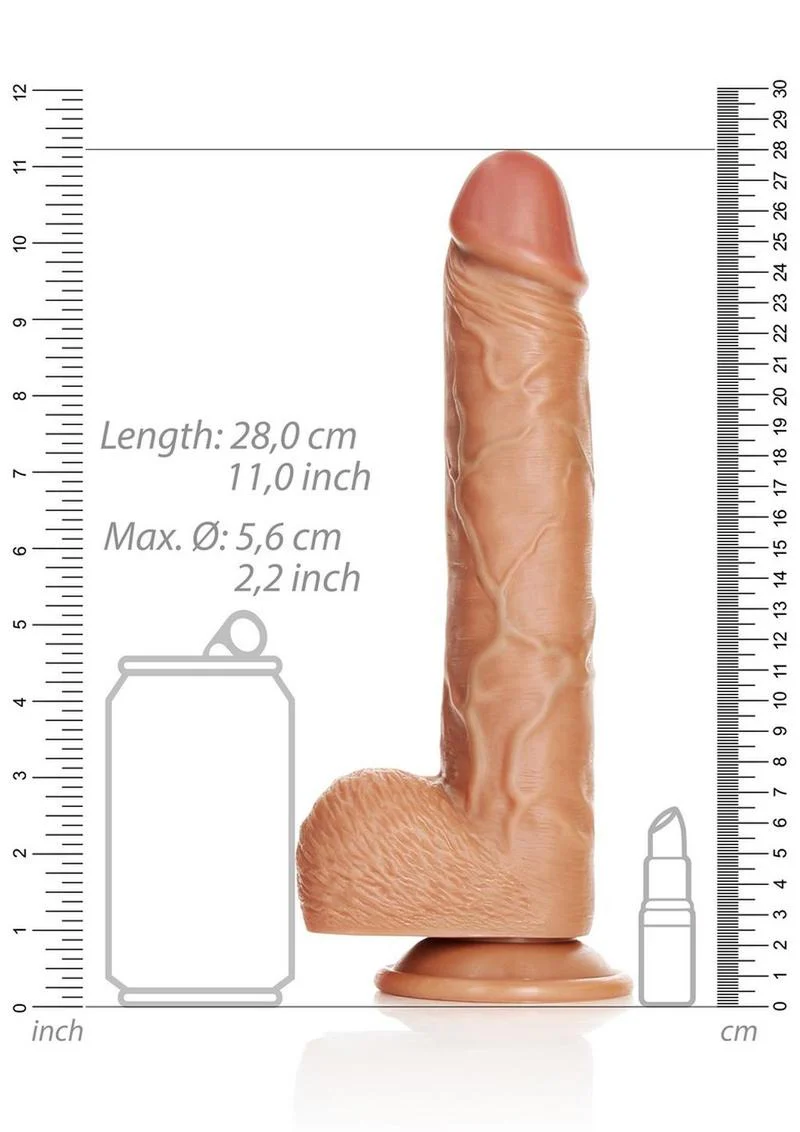 Realrock Straight Realistic Dildo with Balls and Suction Cup - Image 12