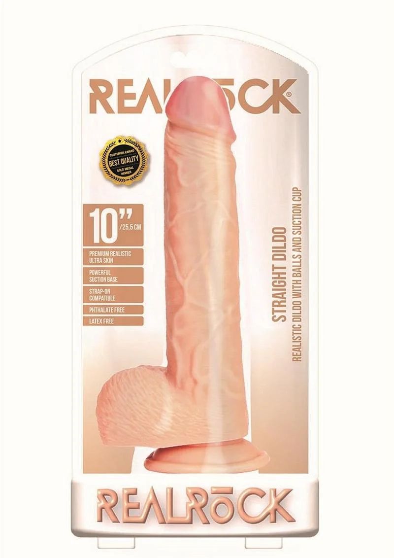 Realrock Straight Realistic Dildo with Balls and Suction Cup - Image 13