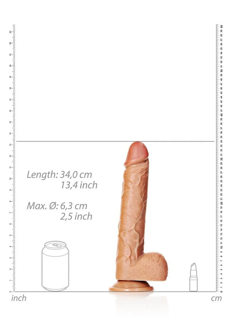 Realrock Straight Realistic Dildo with Balls and Suction Cup - Image 24