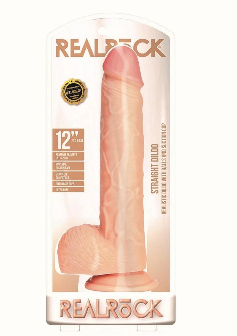 Realrock Straight Realistic Dildo with Balls and Suction Cup - Image 25