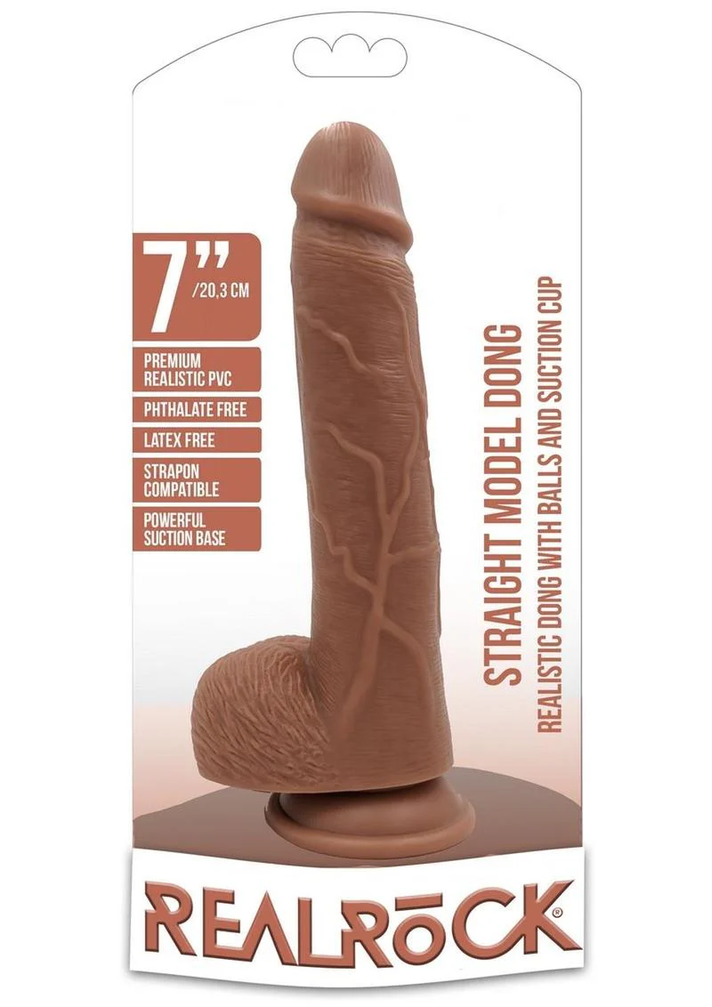 Realrock Straight Realistic Dildo with Balls and Suction Cup - Image 28
