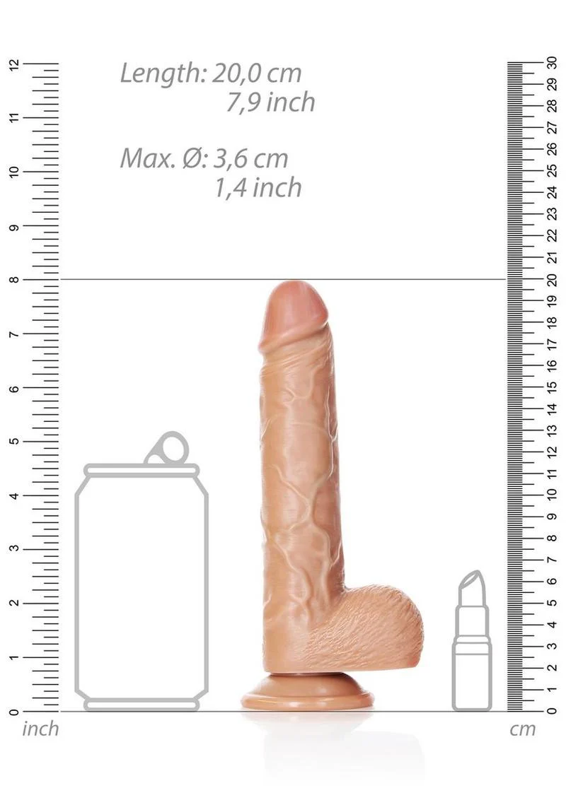 Realrock Straight Realistic Dildo with Balls and Suction Cup - Image 30