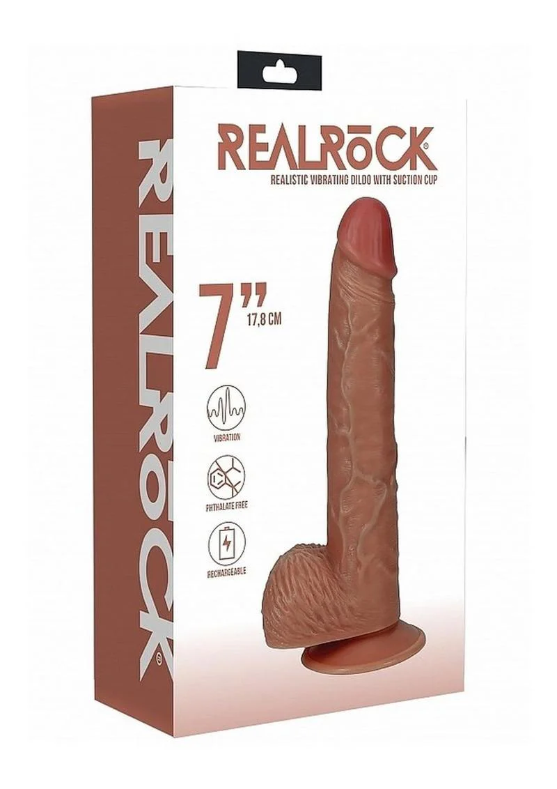 Realrock Vibrating Cock with Balls Regular Straight - Image 14