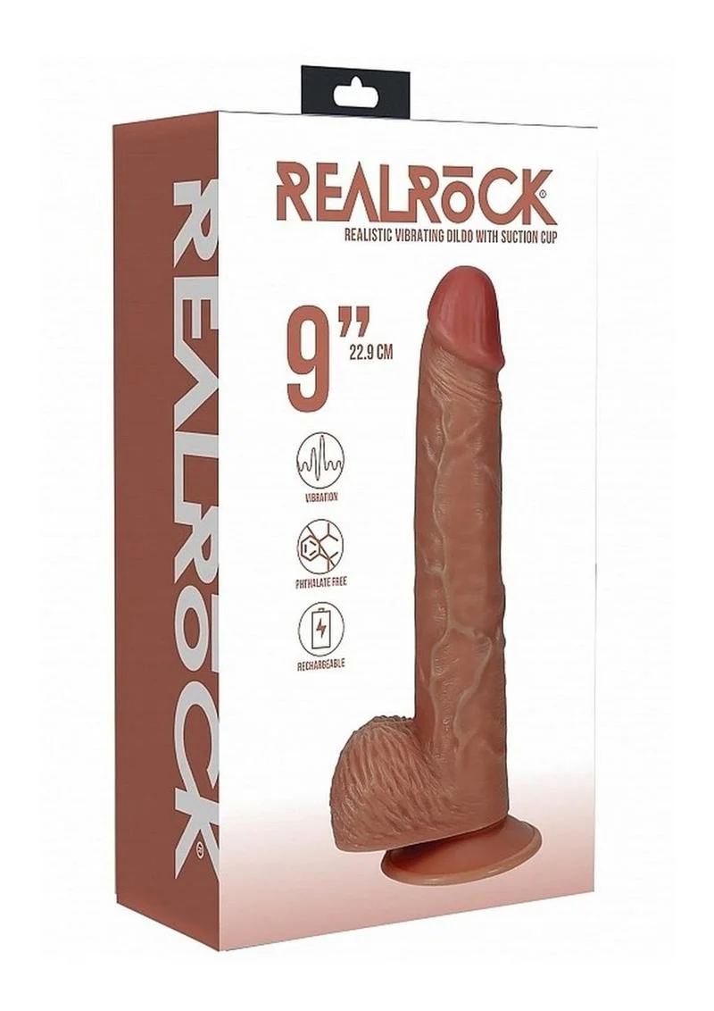 Realrock Vibrating Cock with Balls Regular Straight - Image 8