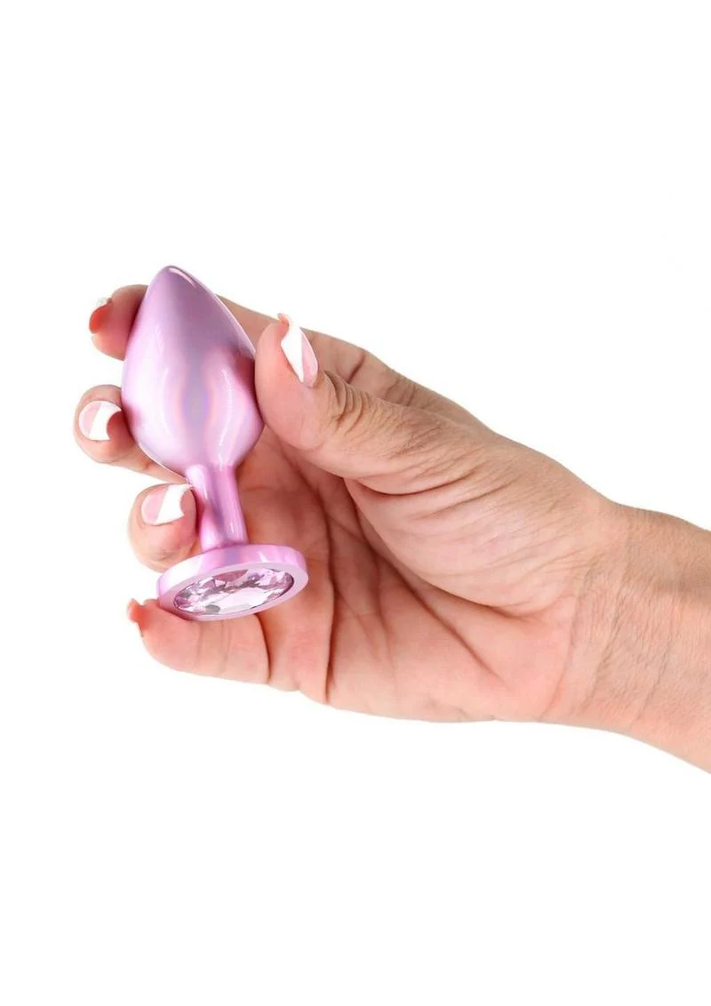 Rear Assets Anal Plug - Medium - Iridescent - Image 3