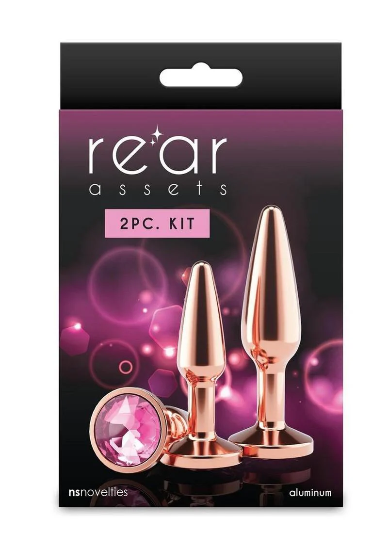 Rear Assets Tapered Trainer Chrome Plated Anal Plugs Kit - Image 12
