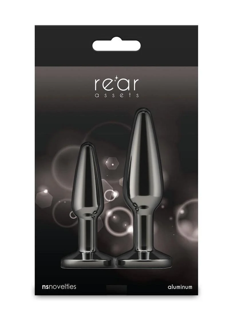Rear Assets Tapered Trainer Chrome Plated Anal Plugs Kit - Image 8