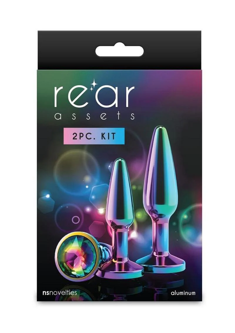 Rear Assets Tapered Trainer Chrome Plated Anal Plugs Kit - Image 9