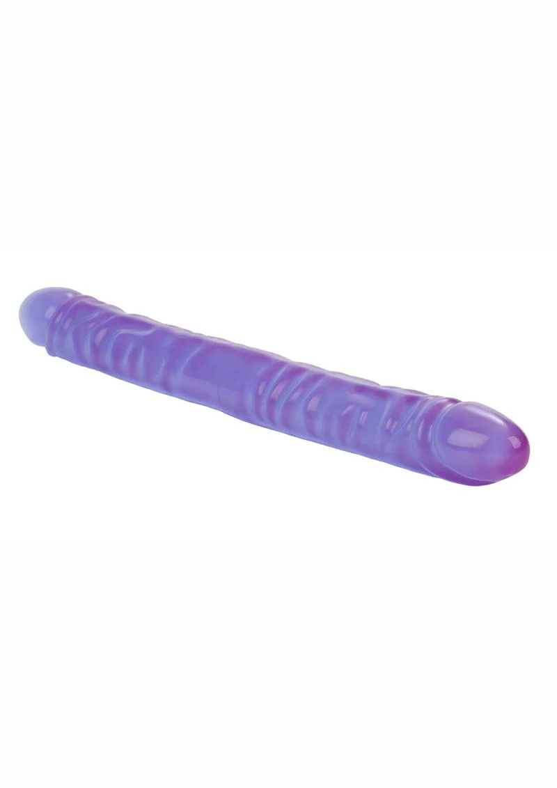 Reflective Gel Veined Double Dildo - Image 2