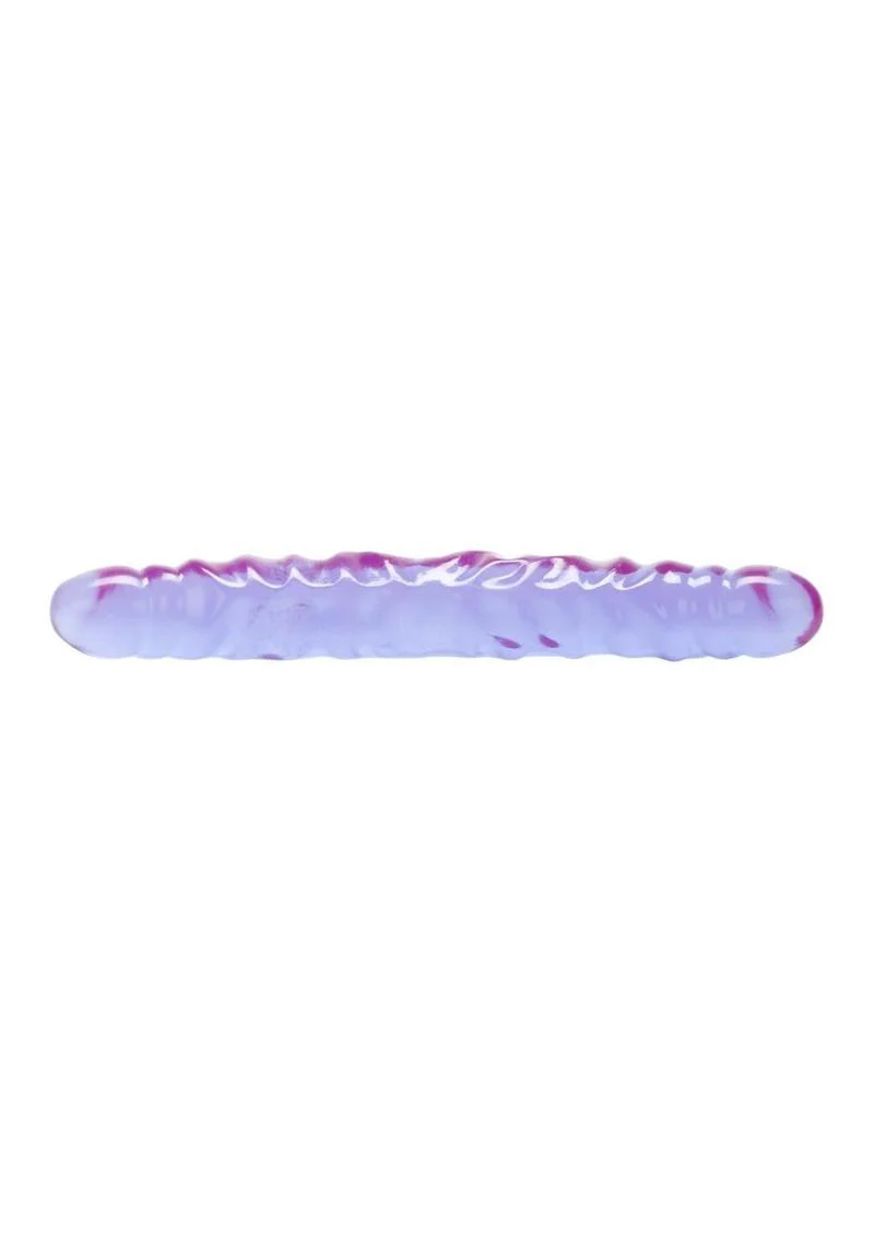 Reflective Gel Veined Double Dildo - Image 5
