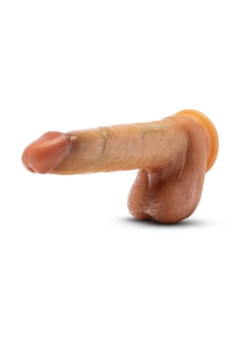 Renaissance Davinci Silicone Sliding Foreskin Dildo with Squeezable Balls - Image 3