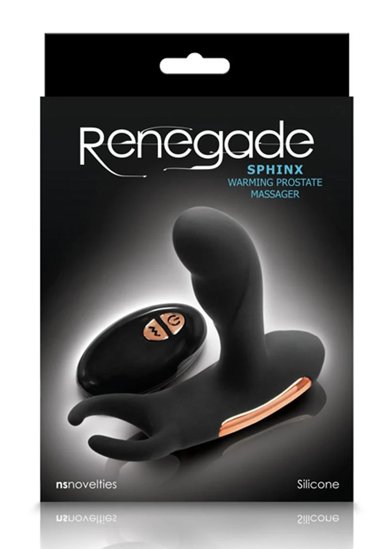 Renegade Sphinx Rechargeable Silicone Warming Prostate Massager with Remote Control - Image 2