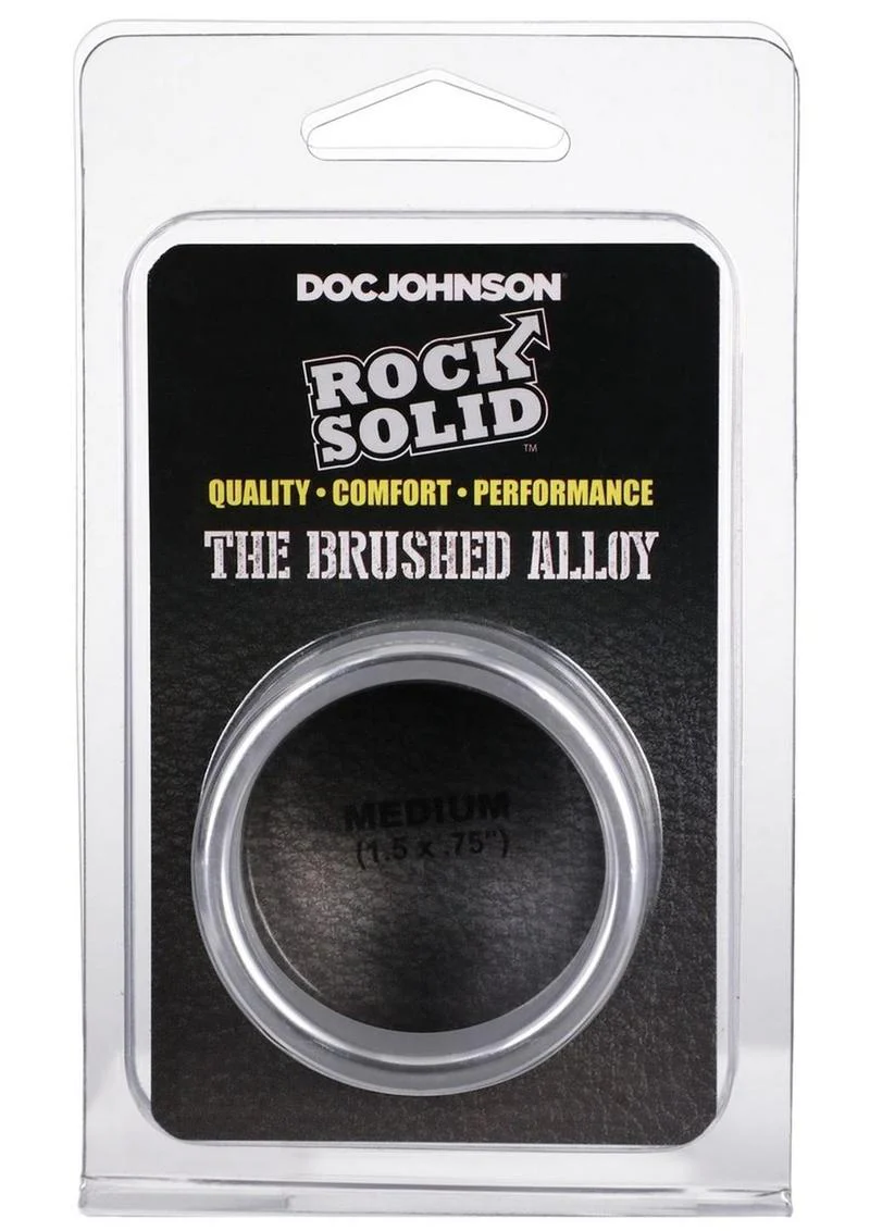 Rock Solid Brushed Alloy Aluminum Cock Ring - Image 7