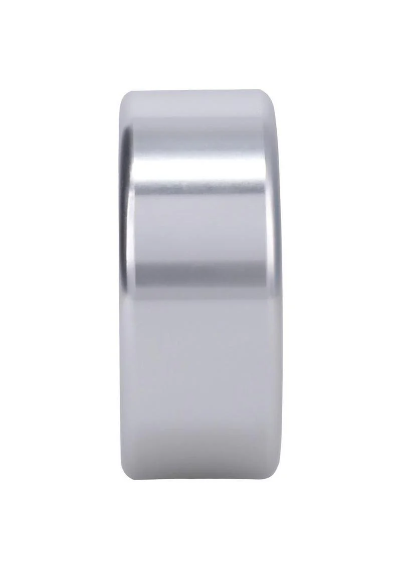 Rock Solid Brushed Alloy Aluminum Cock Ring - Image 9