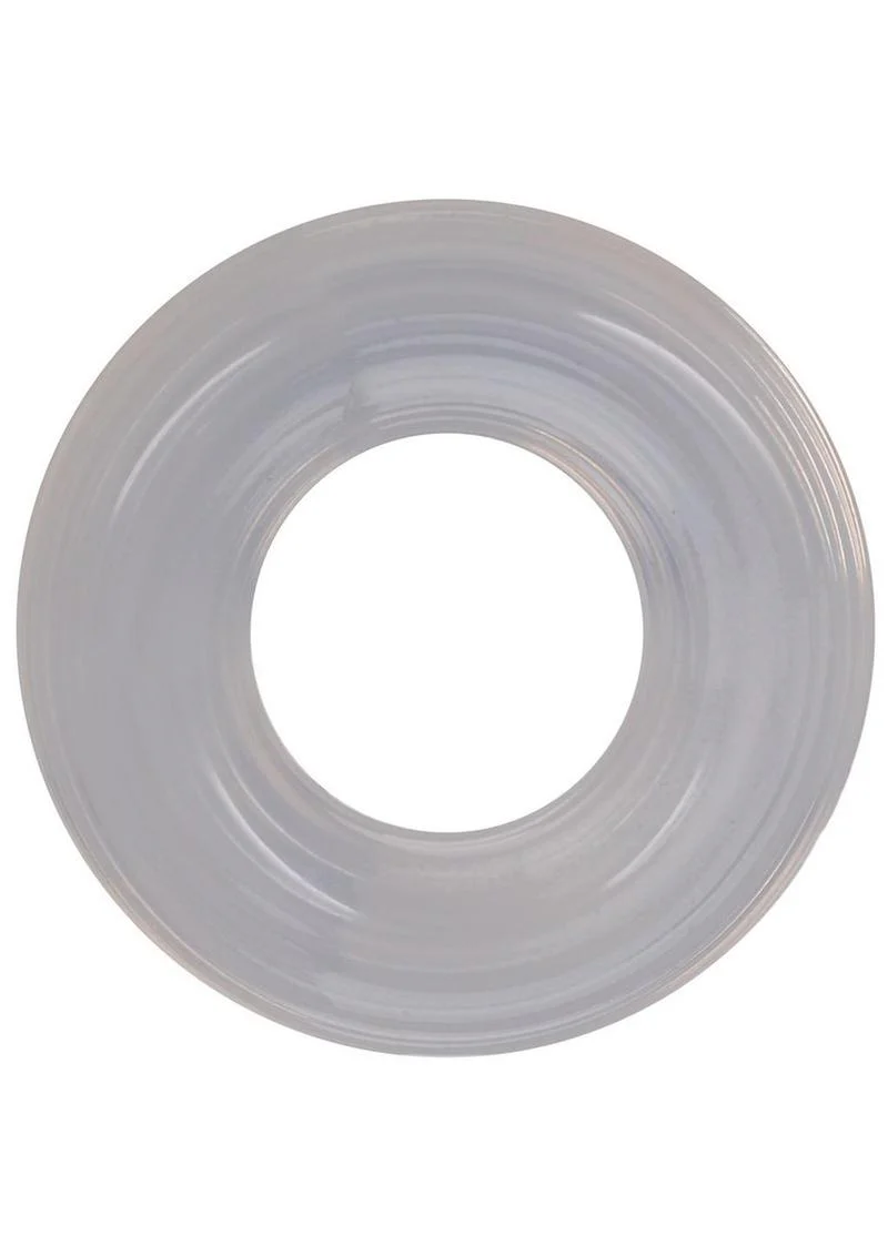 Rock Solid Ribbed Donut Silicone Cock Ring - Image 2
