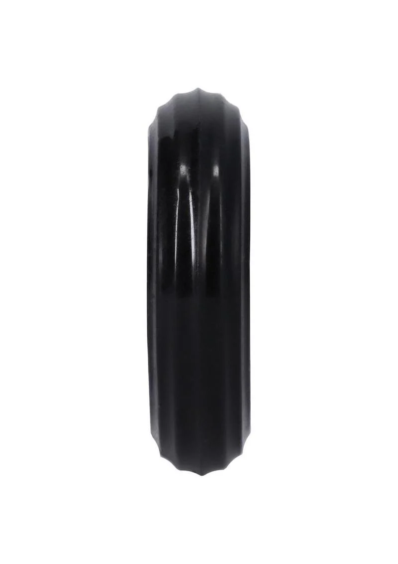 Rock Solid Ribbed Donut Silicone Cock Ring - Image 5