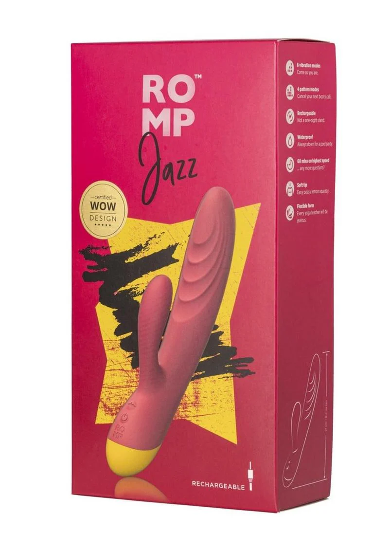 Romp Jazz Rechargeable Silicone Rabbit Vibrator - Image 2