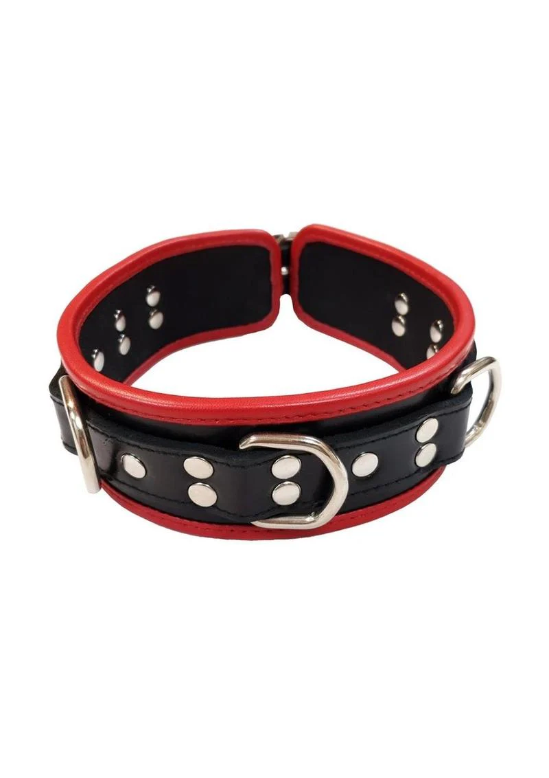 Rouge 5 D Ring Leather Collar - Image 3