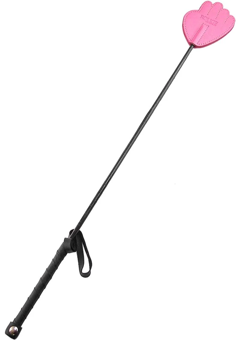Rouge Fifty Times Hotter Leather Hand Riding Crop - Image 2