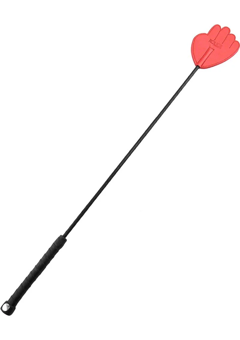 Rouge Fifty Times Hotter Leather Hand Riding Crop - Image 3