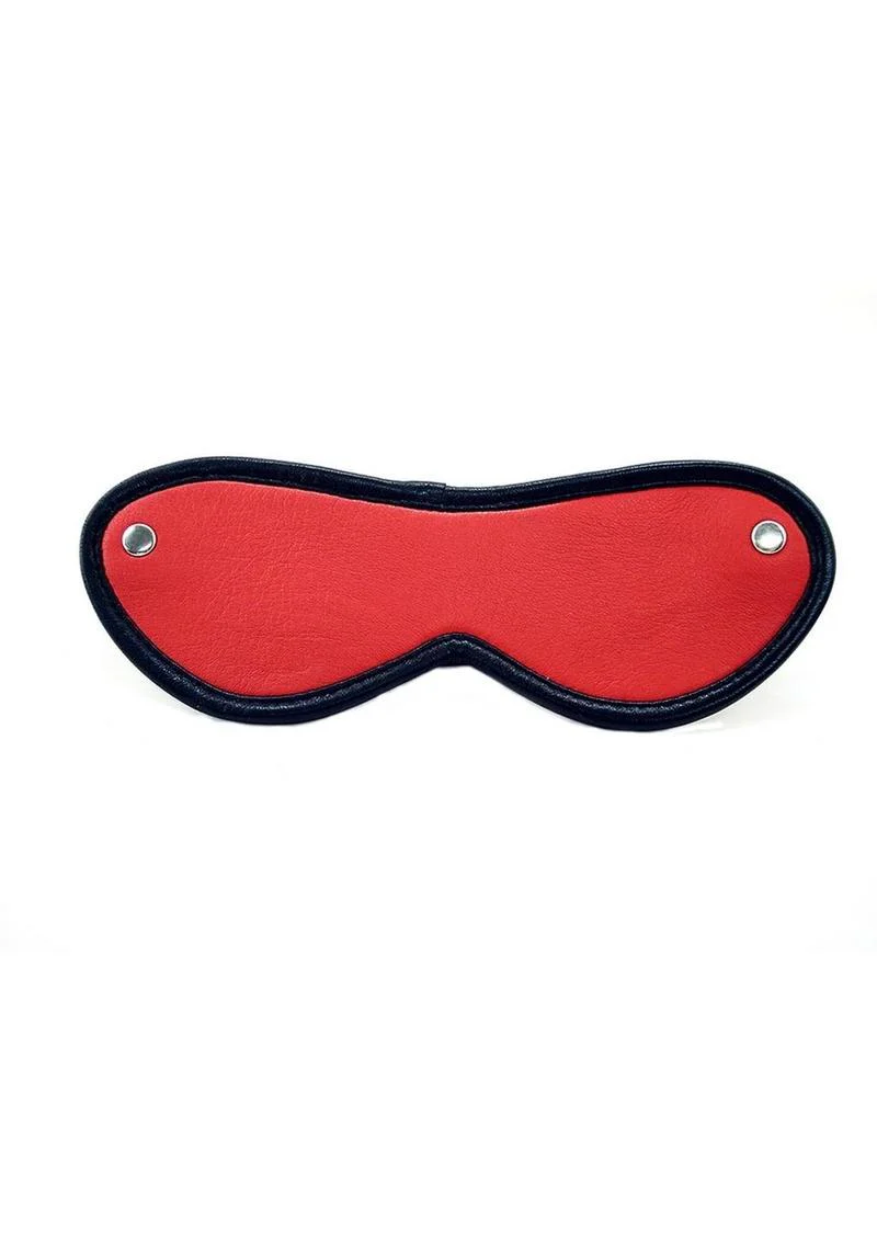 Rouge Leather Blindfold Eye Mask - Image 3