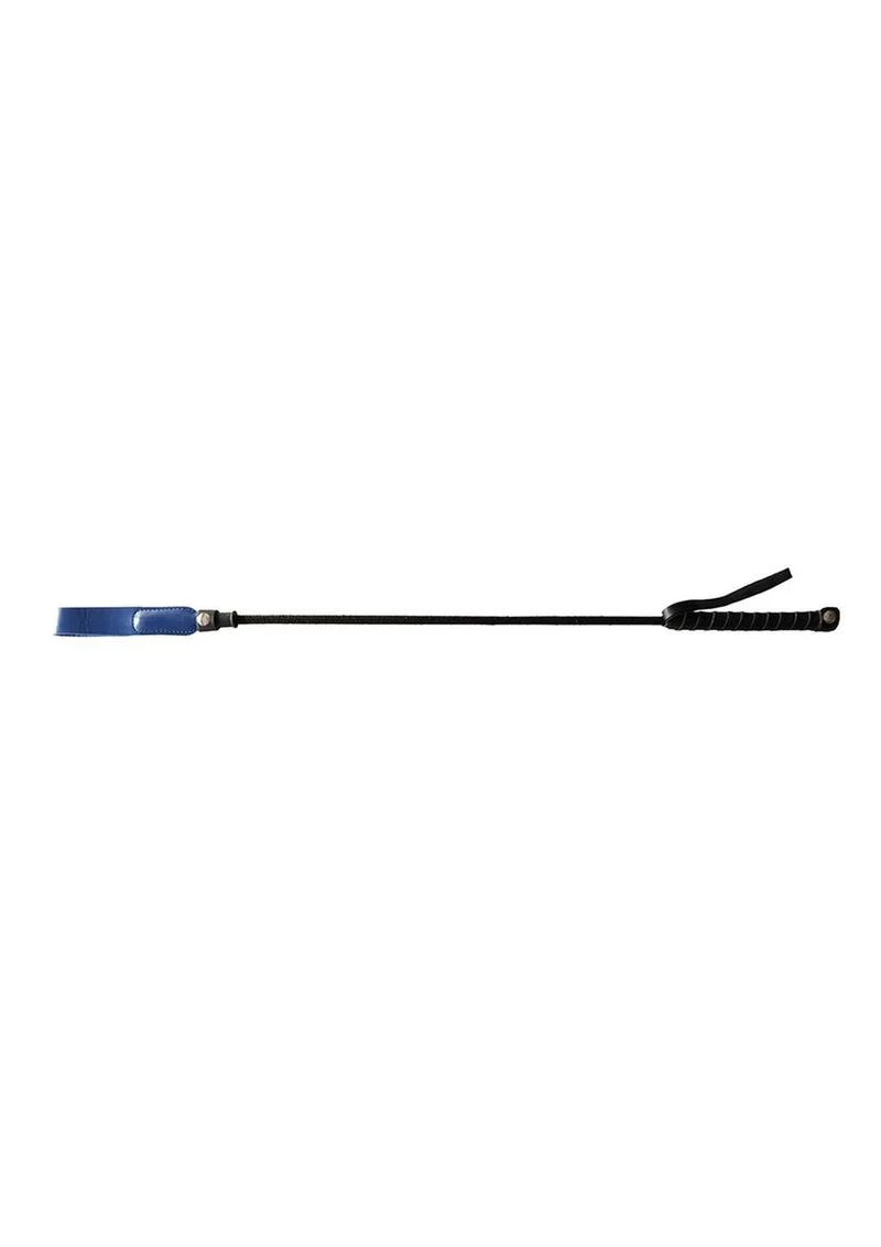 Rouge Leather Riding Crop with Slim Tip - Image 3