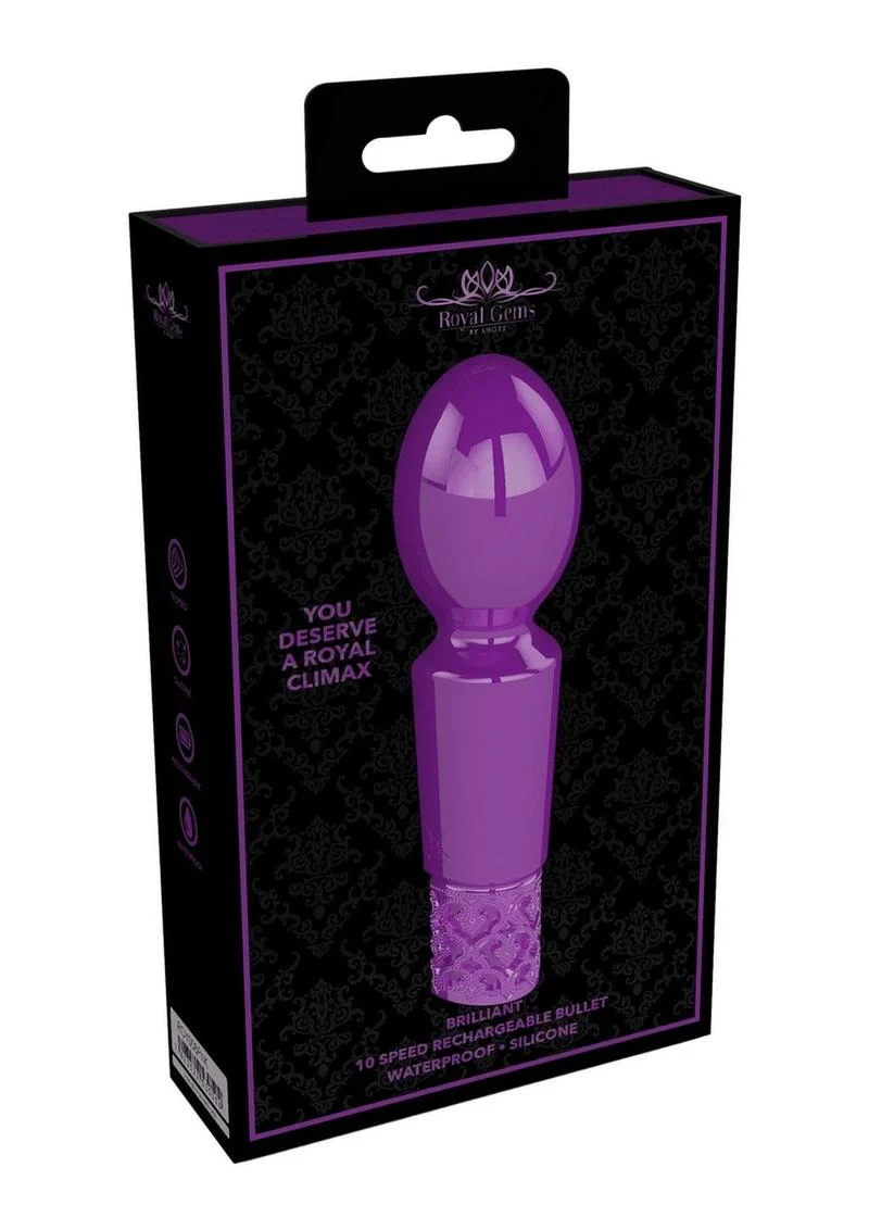 Royal Gems Brilliant Silicone Rechargeable Bullet - Image 2