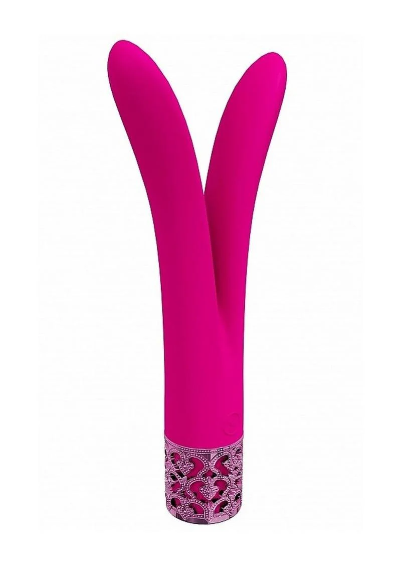 Royal Gems Dueling Queens Rechargeable Silicone Vibrator - Image 2
