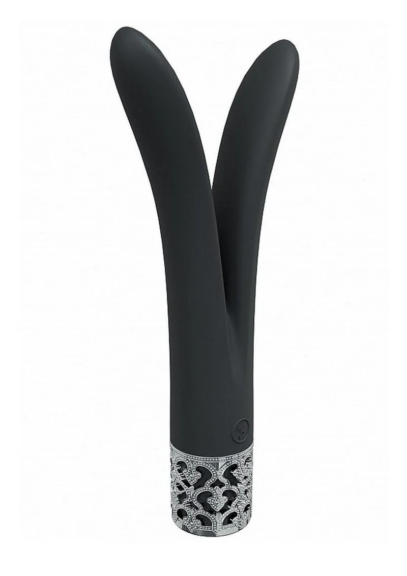 Royal Gems Dueling Queens Rechargeable Silicone Vibrator - Image 3