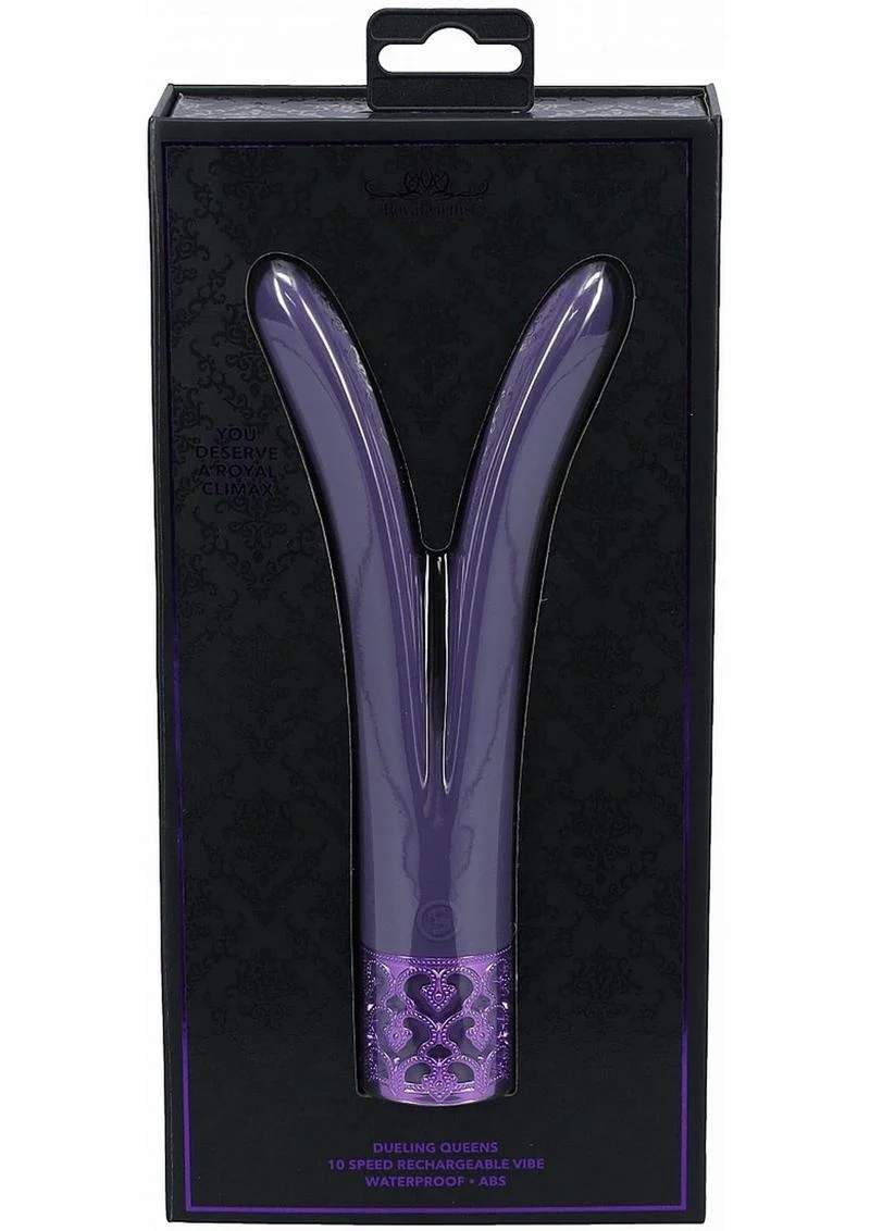 Royal Gems Dueling Queens Rechargeable Silicone Vibrator - Image 4