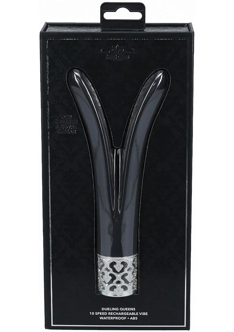 Royal Gems Dueling Queens Rechargeable Silicone Vibrator - Image 8