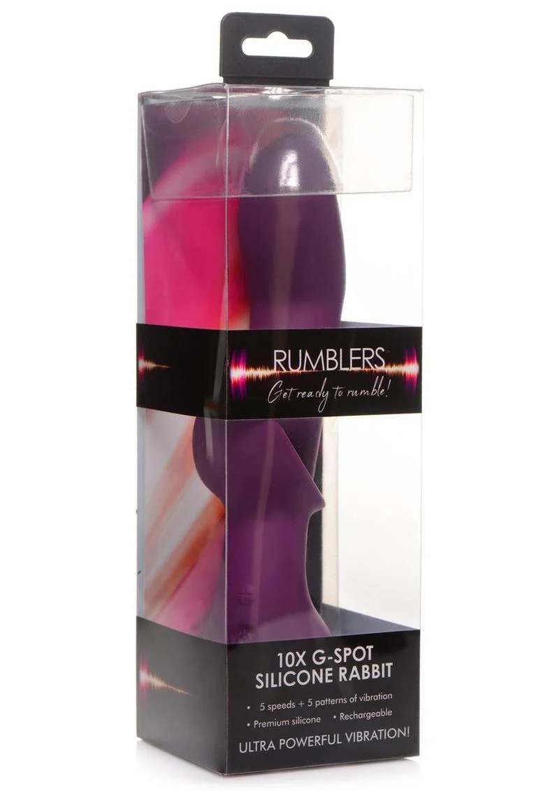 Rumblers 10x G-Spot Silicone Rabbit Vibrator - Image 2