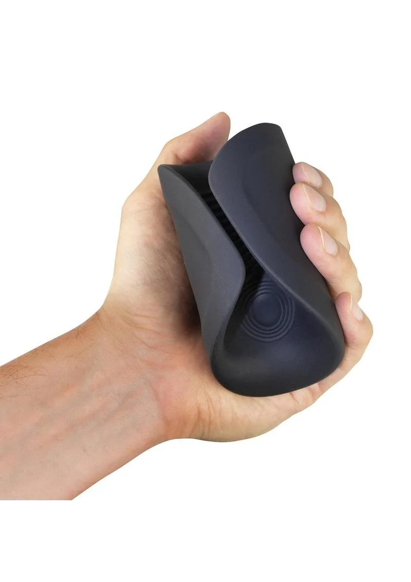 Rush Silicone Vibrating Textured Masturbator - Image 3