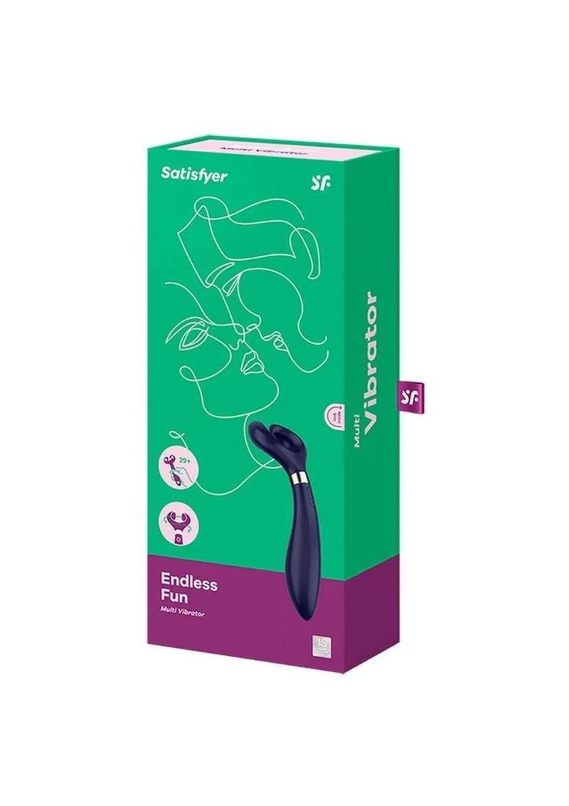 Satisfyer Endless Fun Silicone Magnetic USB Recharge Multifunctional Vibrator Waterproof - Image 2