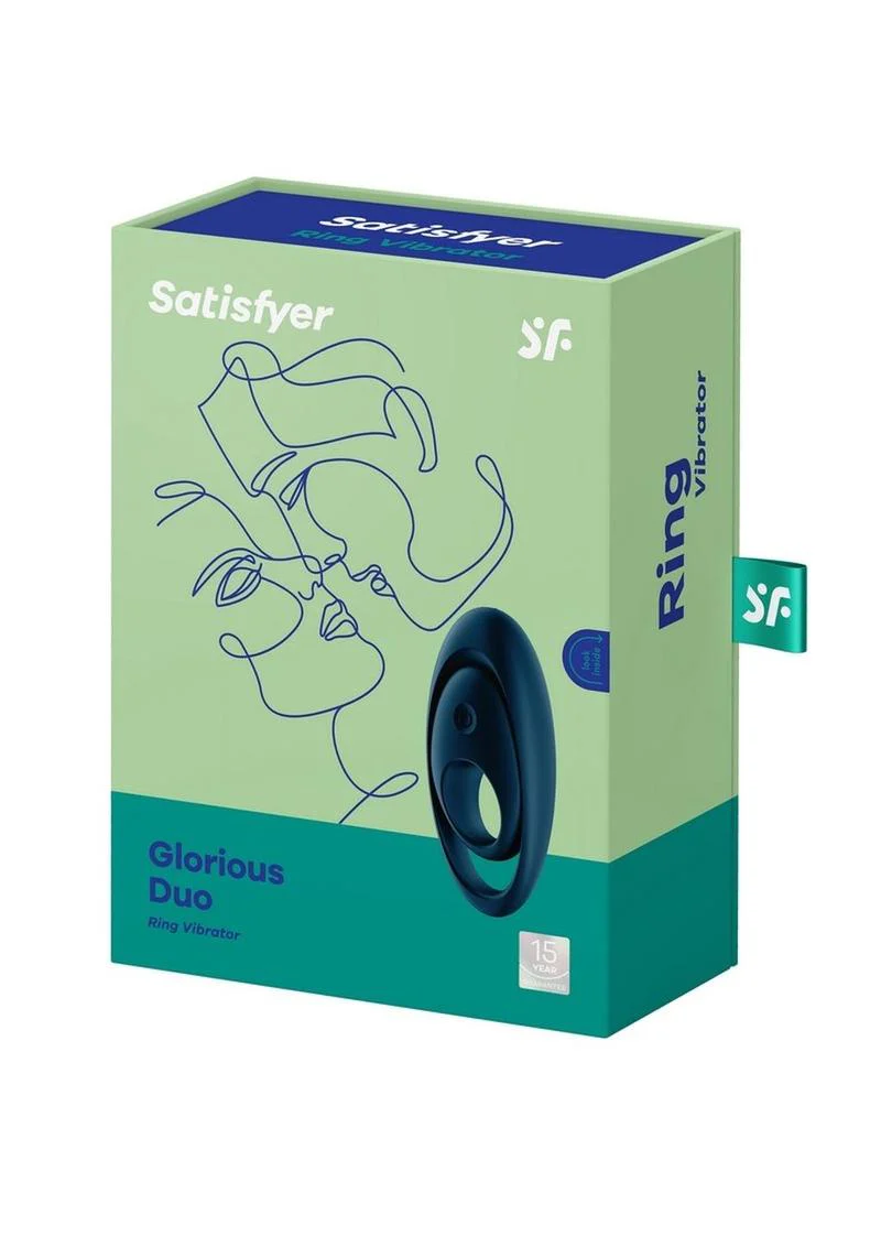 Satisfyer Glorious Duo Silicone Vibrating Cock and Ball Ring - Image 2