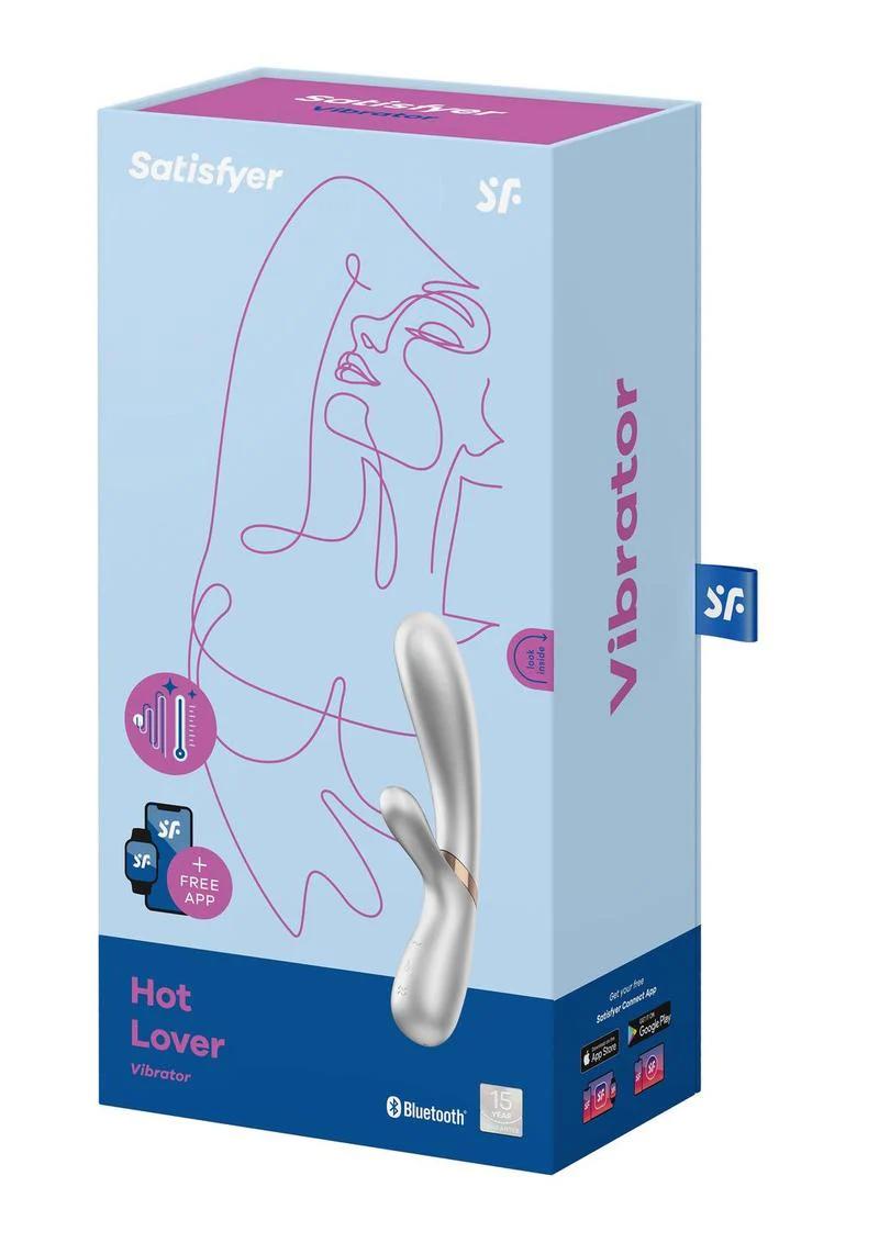 Satisfyer Hot Lover Rechargeable Silicone Warming Dual-Stim Vibrator - Image 2