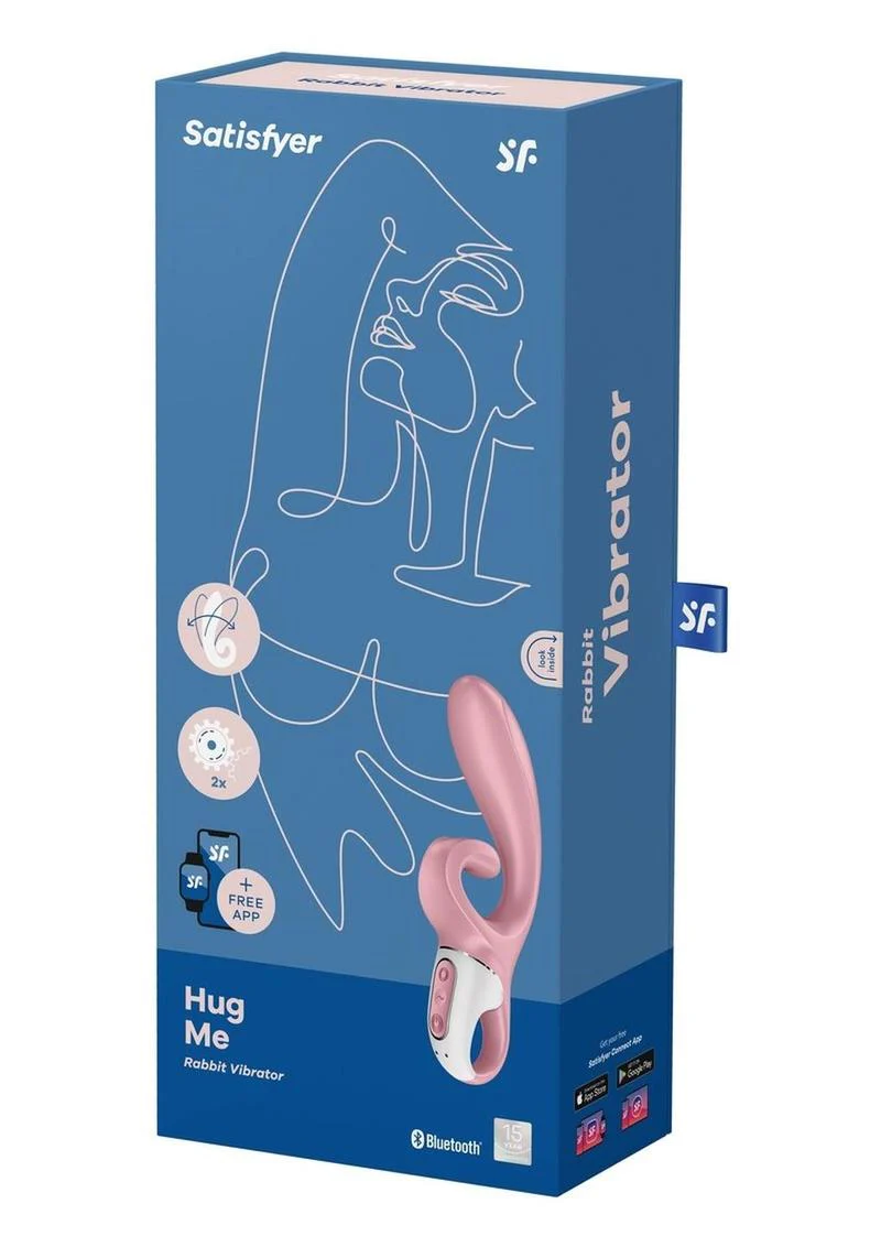 Satisfyer Hug Me Rechargeable Silicone Vibrator with Clitoral Stimulation - Image 2