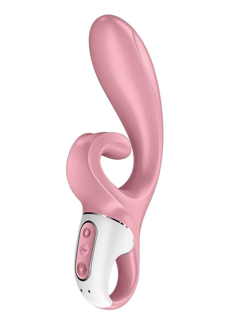 Satisfyer Hug Me Rechargeable Silicone Vibrator with Clitoral Stimulation - Image 4