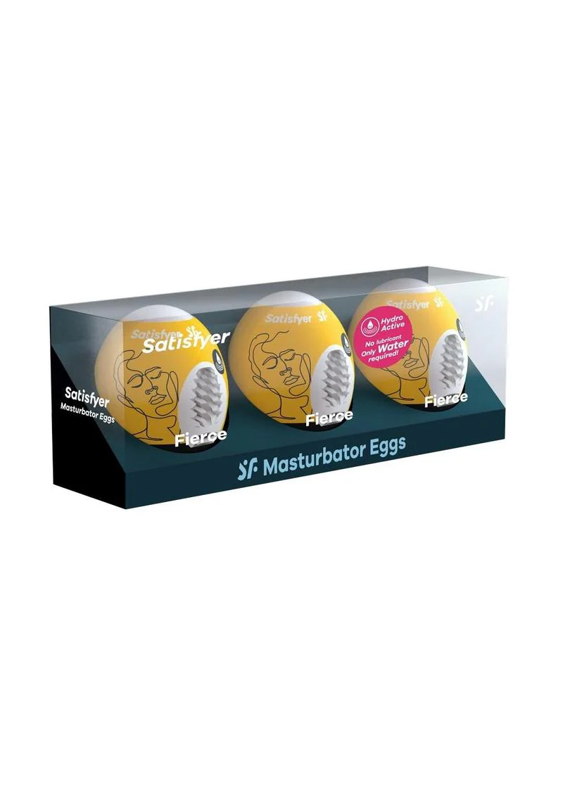 Satisfyer Masturbator Egg 3 Pack Set (Fierce - Image 2